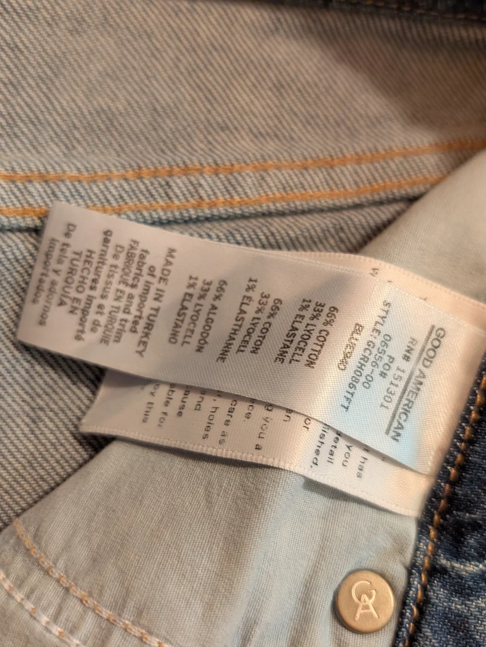 GOOD AMERICAN High Rise Straight Leg Jeans Women's Size 14 / 32
